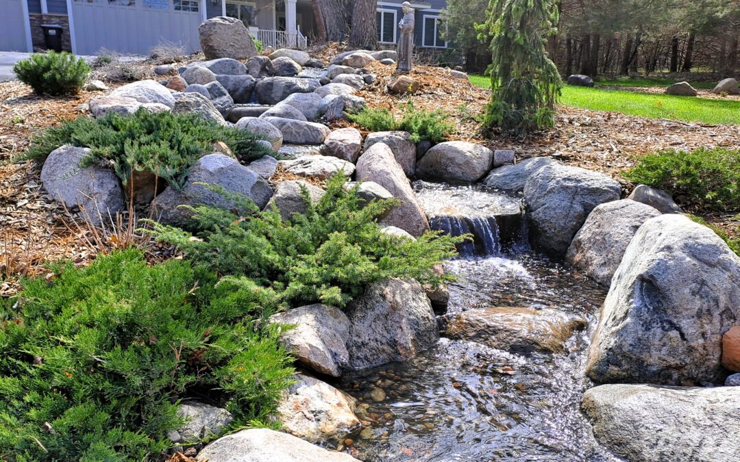 40-Foot Pondless Waterfall in Ramsey, MN