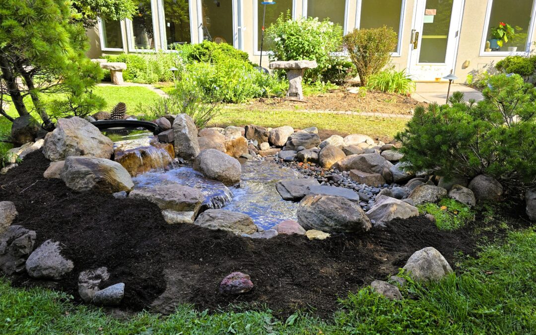 Pondless Waterfall Rebuild for a 100-Year-Old Garden Designer | Episcopal Homes MN