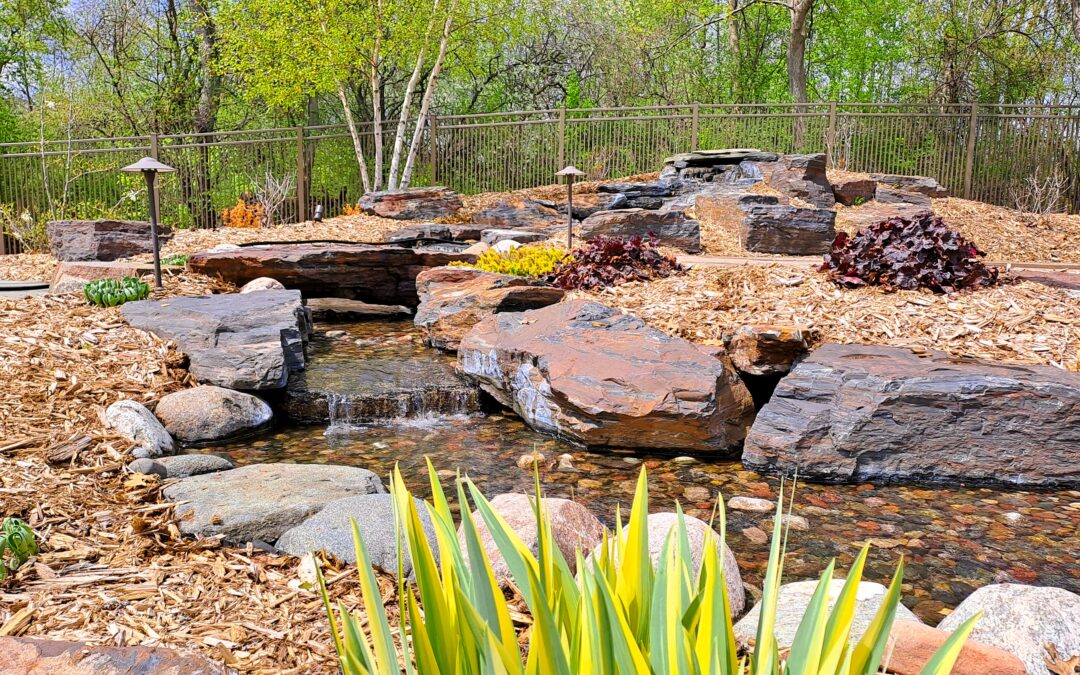 Pondless Waterfall in Rosemount, MN with Tiger Stone Stream
